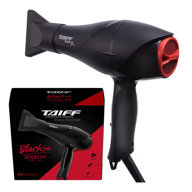 Secador Cabelo Taiff Black Ion 2000w Profissional Original